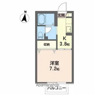 カオリーモ都南B【1階】の間取り