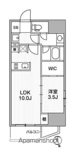 ディームス上野【5階】の間取り