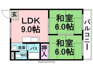 ホーク武庫之荘【207号室】の間取り