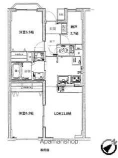 エクセルコート千駄木【102号室】の間取り