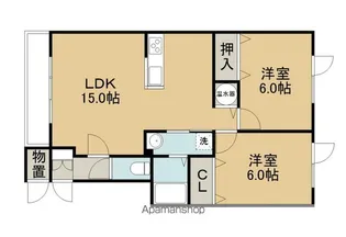 アーバン花園【2階】の間取り