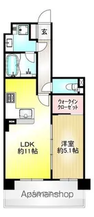 エクセレントスクエア新丸子【204号室】の間取り