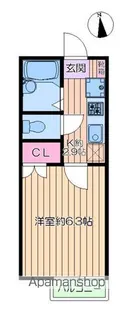 パークステュディオ宝町【2階】の間取り