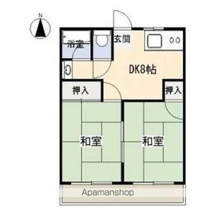 コーポ美香【203号室】の間取り