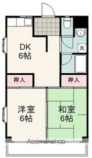 ロワールC【101号室】の間取り