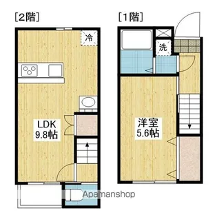 アルト北斎院【106.号室】の間取り