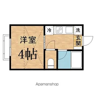 マイプレイス百草園【201号室】の間取り