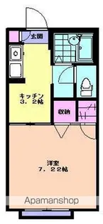 レジデンス槻山【102号室】の間取り