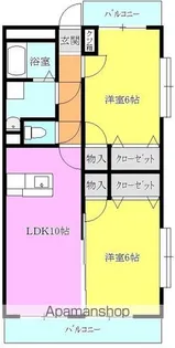 エスケイヒルズ【201号室】の間取り