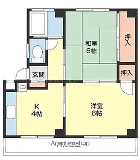 メゾン紀ノ川【1A号室】の間取り