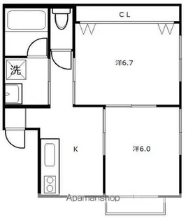 メゾン・ヒロ【2階】の間取り