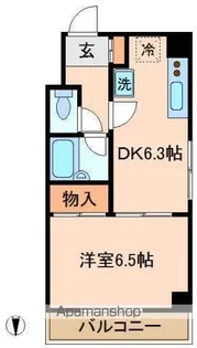 グリーンハイム赤羽【4階】の間取り