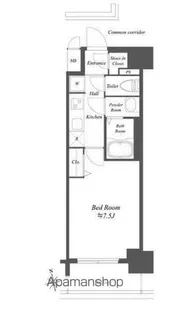 プレサンスブルーム浅草【6階】の間取り