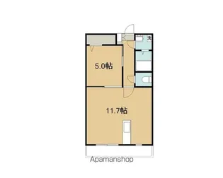 COCORU【101号室】の間取り