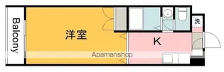 ジュネス宇品【6階】の間取り