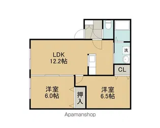 ニューハイツK&K【2階】の間取り