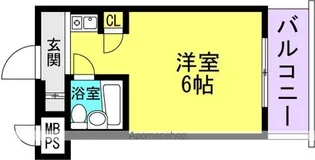 朝日プラザアペックスコート西難波【313号室】の間取り