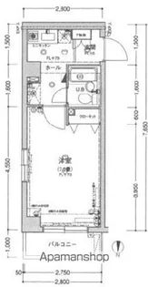 エクセリア阿佐ヶ谷【6階】の間取り