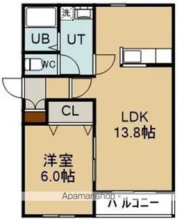 セゾンクレールⅢ【1階】の間取り
