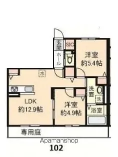CASA TOA【1階】の間取り