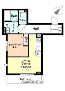 駒テラス【202号室】の間取り