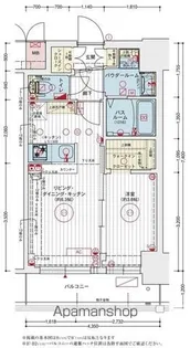 エステムコート大阪オリエンス【3階】の間取り