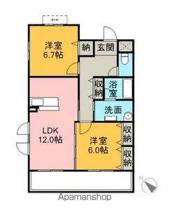 エクセレンス フジエ【2階】の間取り