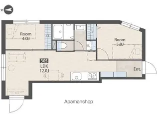 サクシードレジデンス中落合【4階】の間取り