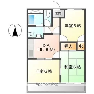 アスタルティアK1【2階】の間取り