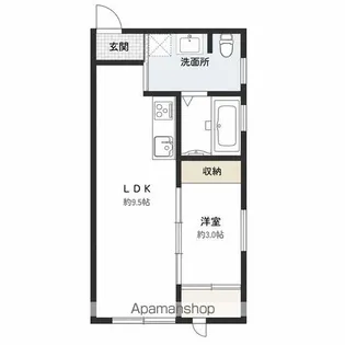 KOYA 430【107号号室】の間取り
