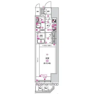 CRESTTAPP金山【10階】の間取り