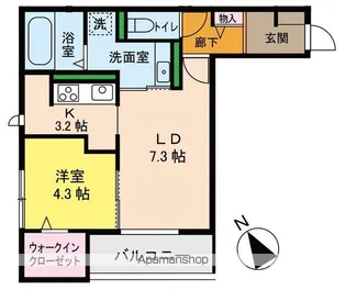 ARETE野芥駅東【1階】の間取り
