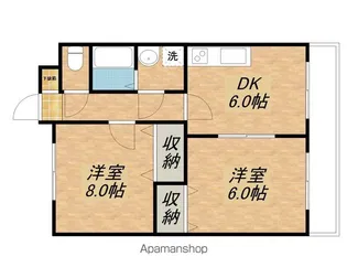 Eライフ栄町【2階】の間取り