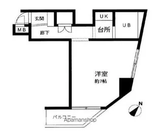 ベルメゾン森【3階】の間取り