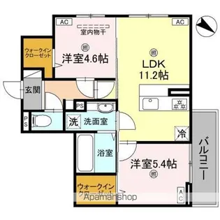 秀豊5号館 (シュウホウゴゴウカン)【2階】の間取り