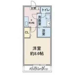 アクシス 宝が丘【2階】の間取り
