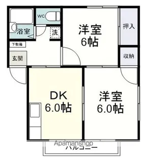 エステートピア羽鳥【203号室】の間取り