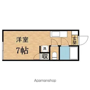 ソレイユ多摩【103号室】の間取り