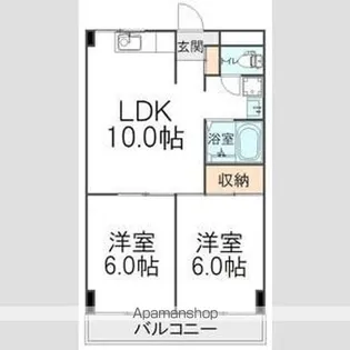 ウィッシュ松戸【1階】の間取り