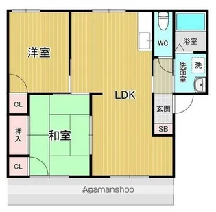 リビエル本町【102号室】の間取り