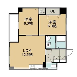 ホーマット千歳【401号室】の間取り