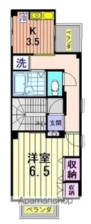 クインテットタケシタ【3階】の間取り