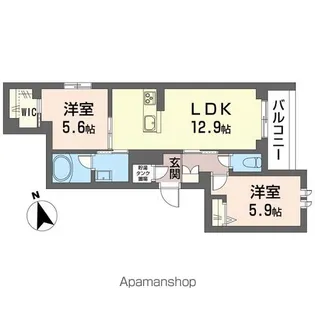 セドール フォルテ【305号室】の間取り