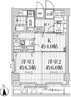 HF東中野レジデンス【105号室】の間取り