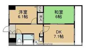 ベルソーレ木ノ下【9階】の間取り