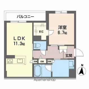 コンコード【3階】の間取り