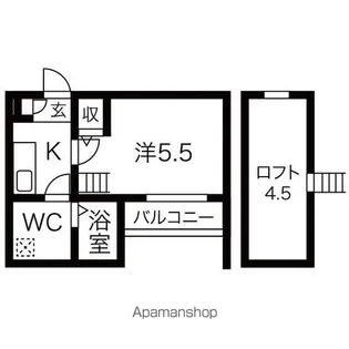 グラシア【1階】の間取り