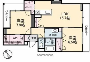 リルーエ【3階】の間取り