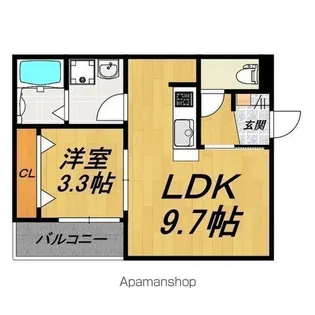 LE COCON 岩倉Ⅵ【3階】の間取り