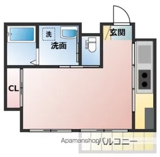 ローズヒルズ段原【4階】の間取り